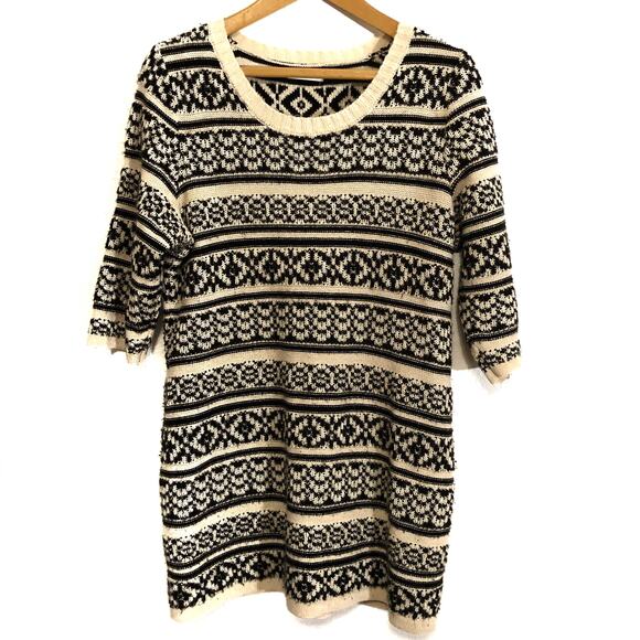 Maurices 1/2 length sleeve pullover sweater long neutral soft black XL 14-16 - Picture 1 of 5
